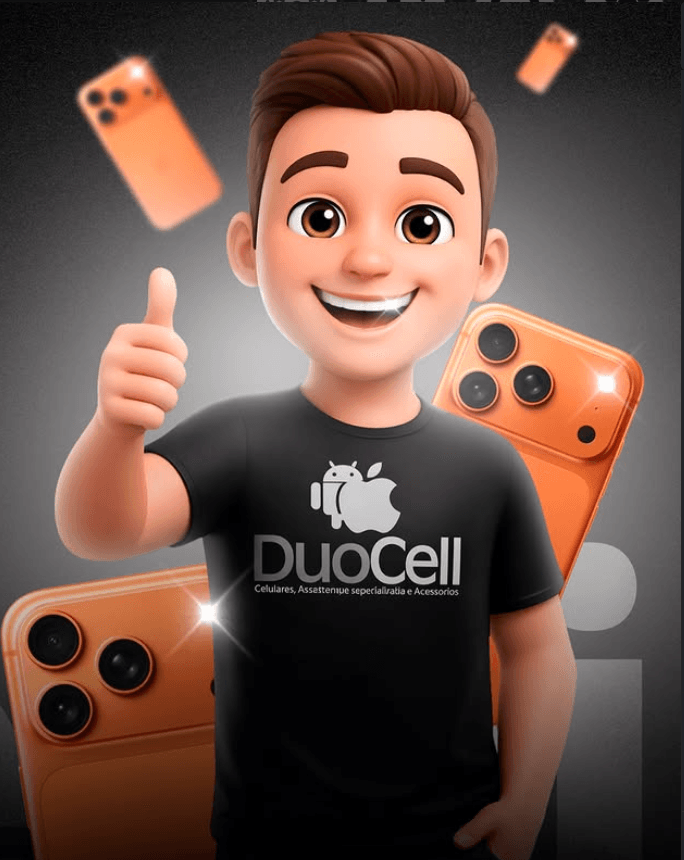 Atendente DuoCell com aparelhos